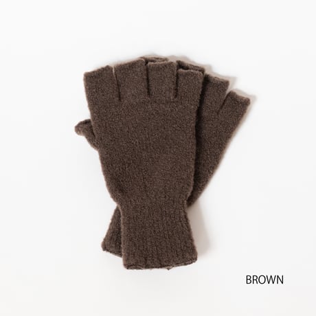 TO（トゥー）WOOL BOUCLE FINGERLESS GLOVES