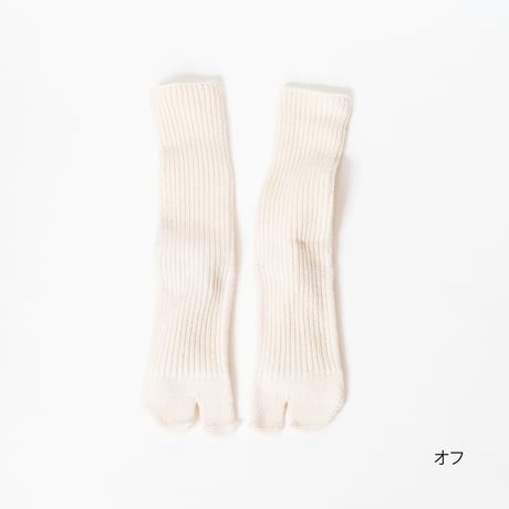 AMITABI（アミタビ）コットンウールローゲージリブソックス