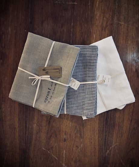 【fog linen work 】　リネン フルエプロン