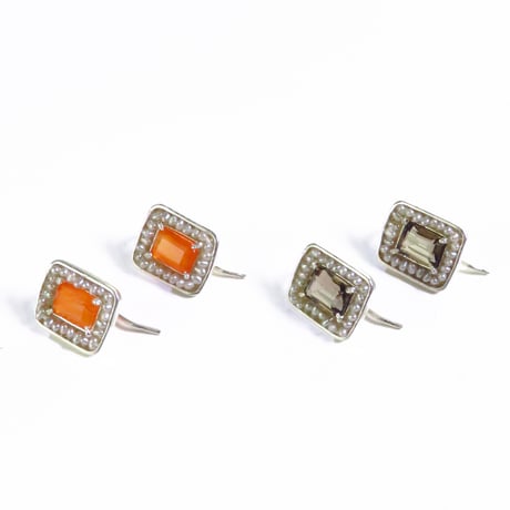 スモーキークォーツピアス | STORES