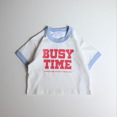 【kid's,unisex】FOV [フォブ] / BUSY TIME Tシャツ