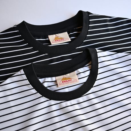 【unisex】KELTY [ケルティ] / ワッペンロゴ ボーダー Tシャツ