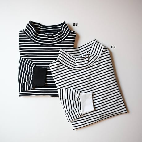 【kid's,women's】undeny. [アンディニー] / プチハイネックボーダー L/S Tシャツ
