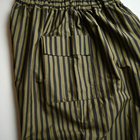 【women's】michirico [ミチリコ] / Hand stripes sarrouel pants