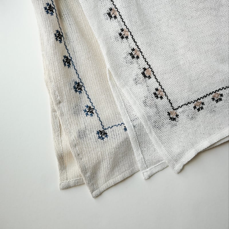 women's】doux bleu [ドゥーブルー] / インド刺繍メッシュブラウス | TENT