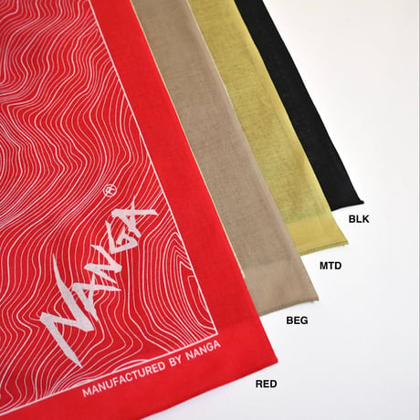 【unisex】NANGA [ナンガ] / NANGA PARBAT CONTOUR MAP BANDANNA