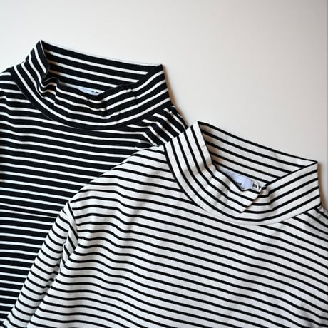 【kid's,women's】undeny. [アンディニー] / プチハイネックボーダー L/S Tシャツ