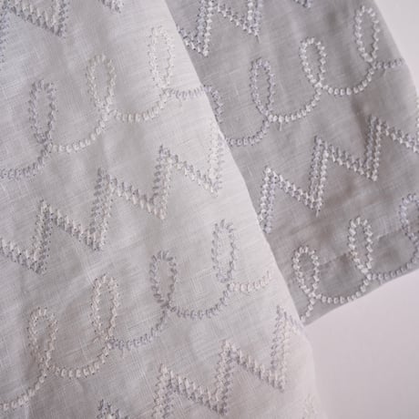 【women's】STAMP AND DIARY [スタンプアンドダイアリー] / 袖刺繍カットソー