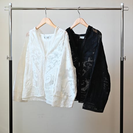 【women's】doux bleu [ドゥーブルー] / メッシュレースパーカー
