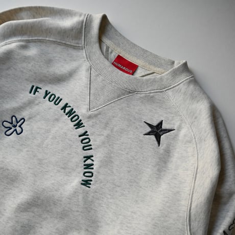 【unisex】HUMAROUS [ヒューマラス] / Hand draw stitch Sweat