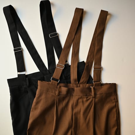 cavane キャヴァネ Denim linen suspenders パンツ CATEGORY women | cavane