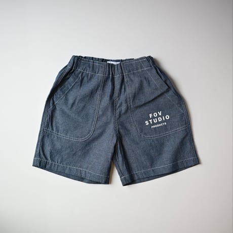 【kid's,unisex】FOV [フォブ] / ダンガリーワークショーツ