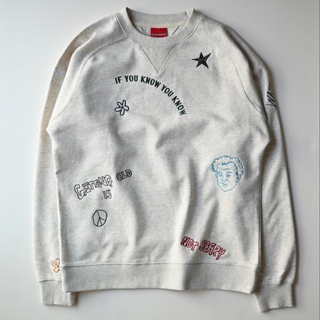 【unisex】HUMAROUS [ヒューマラス] / Hand draw stitch Sweat