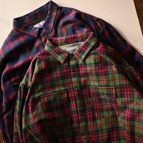 【women's】michirico [ミチリコ] / Big flannel shirts check coat