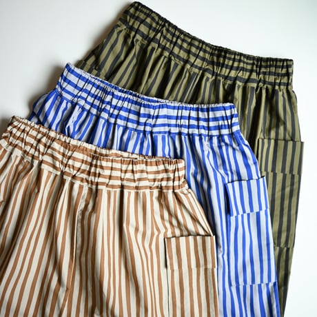 【women's】michirico [ミチリコ] / Hand stripes sarrouel pants