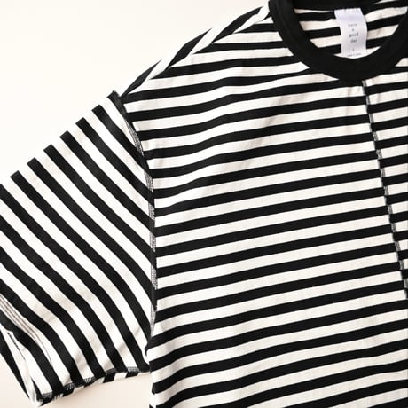 【unisex】have a good day [ハブアグッドデイ] / Border flat seamer S/S Tee
