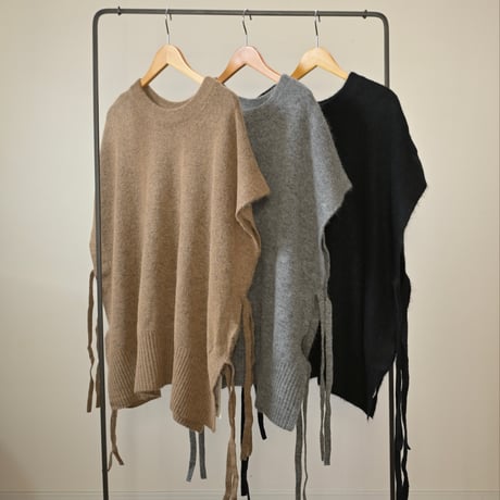 【women's】doux bleu [ドゥーブルー] / アルパカ2WAYニットプルオーバー