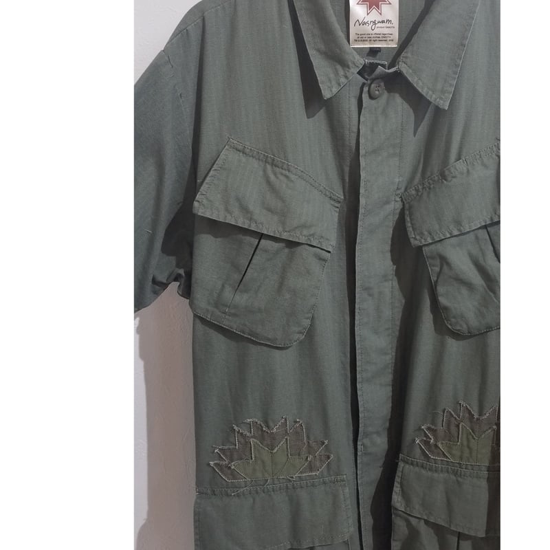 nasngwam 】キルトファティーグシャツJKT