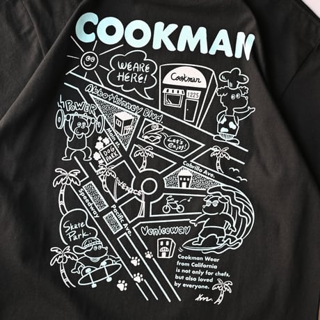 【unisex】 Cookman [クックマン] / T-shirts Kate Venice Beach Map