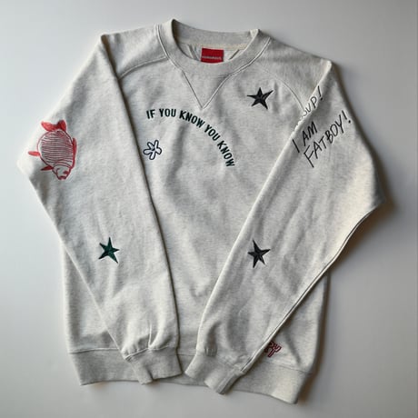 【unisex】HUMAROUS [ヒューマラス] / Hand draw stitch Sweat