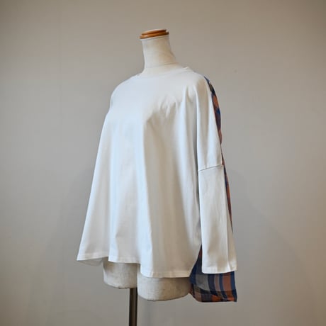 【women's】AUG [オーグ] / 切替バックギャザーTee
