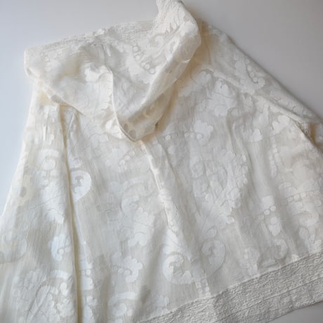 【women's】doux bleu [ドゥーブルー] / メッシュレースパーカー
