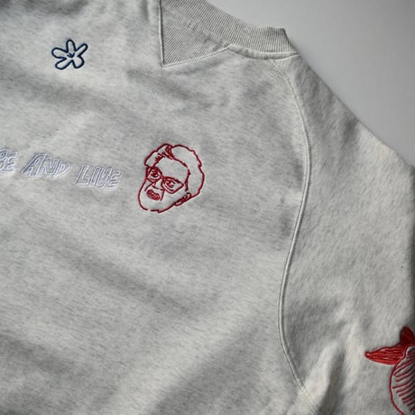 【unisex】HUMAROUS [ヒューマラス] / Hand draw stitch Sweat