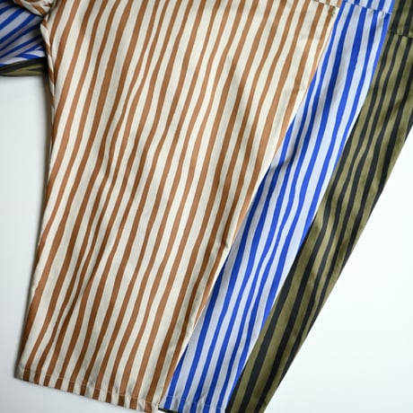 【women's】michirico [ミチリコ] / Hand stripes sarrouel pants