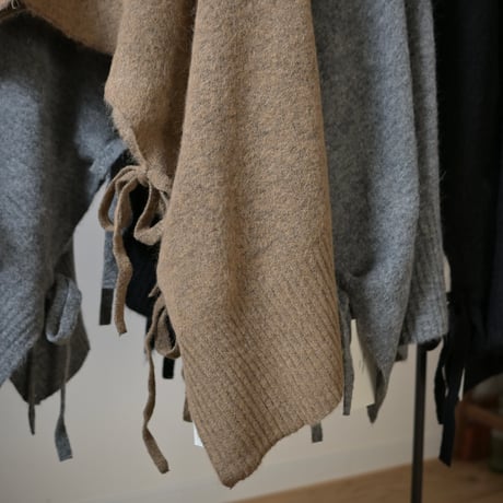 【women's】doux bleu [ドゥーブルー] / アルパカ2WAYニットプルオーバー