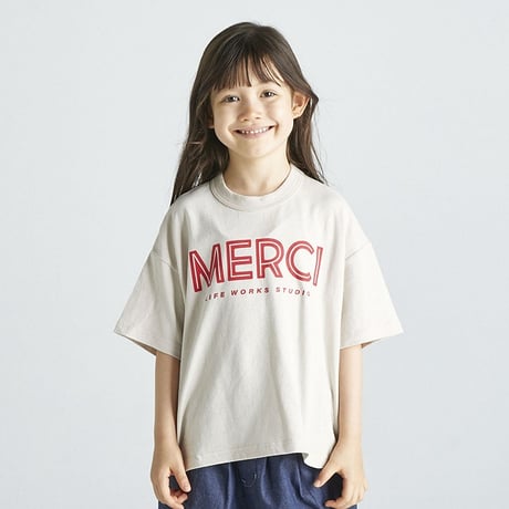 【kid's , unisex】FOV [フォブ] / MERCI Tシャツ