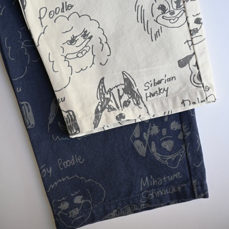 【unisex】HUMAROUS [ヒューマラス] / Many dogs Duck Pants