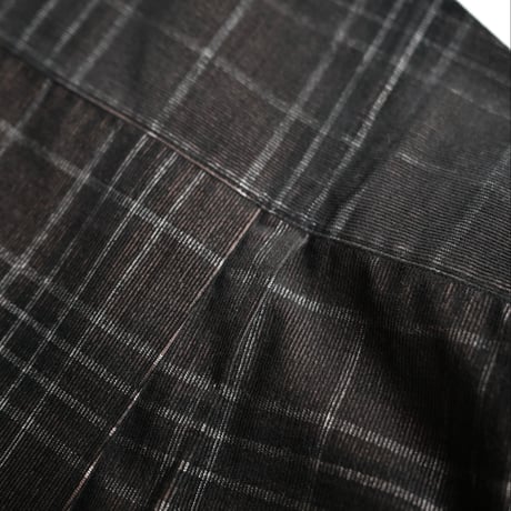 【unisex】have a good day [ハブアグッドデイ] / No collar plaid shirt