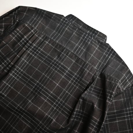 【unisex】have a good day [ハブアグッドデイ] / No collar plaid shirt