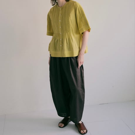 【women’s】doux bleu[ドゥーブルー] / コットンボイル ピンタック ブラウス