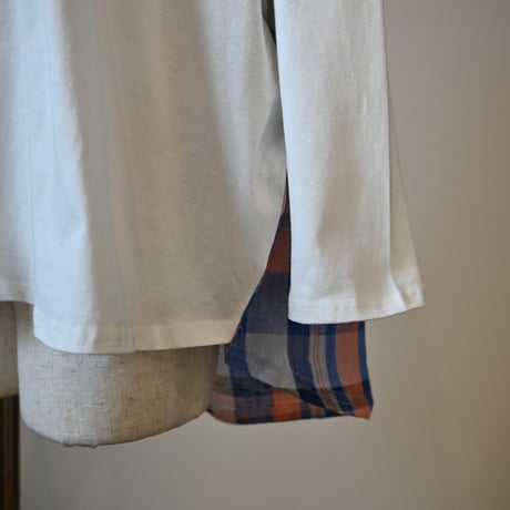 【women's】AUG [オーグ] / 切替バックギャザーTee