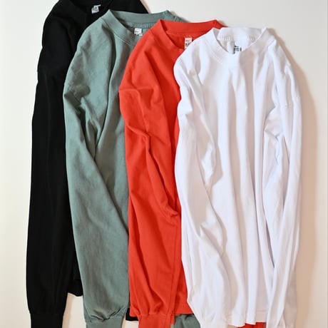 【unisex】Los Angeles Apparel [ロサンゼルス アパレル] / 6.5 oz L/S Garment Dye T-Shirt