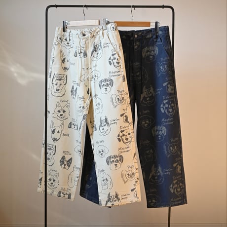【unisex】HUMAROUS [ヒューマラス] / Many dogs Duck Pants