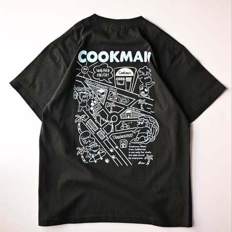 【unisex】 Cookman [クックマン] / T-shirts Kate Venice Beach Map