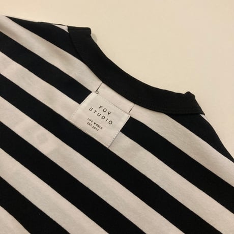 【kid’s , unisex】FOV [フォブ] / ボーダーリンガーTシャツ
