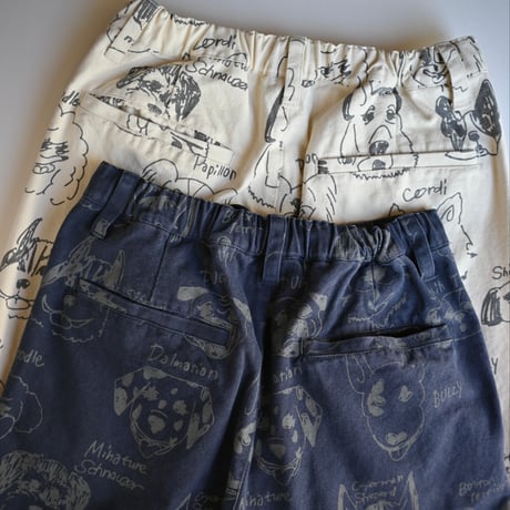 【unisex】HUMAROUS [ヒューマラス] / Many dogs Duck Pants