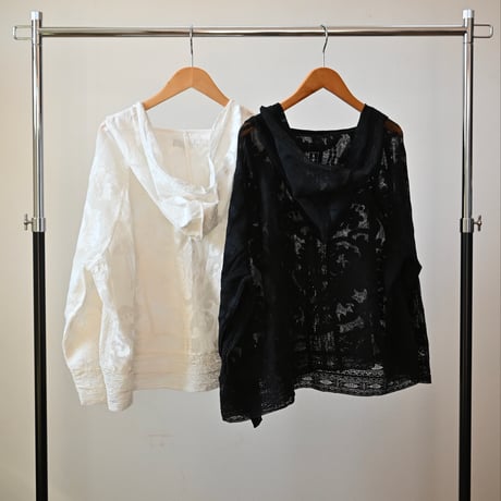 【women's】doux bleu [ドゥーブルー] / メッシュレースパーカー