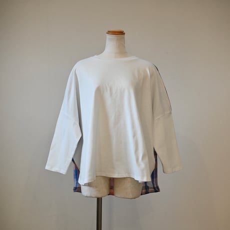 【women's】AUG [オーグ] / 切替バックギャザーTee