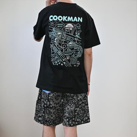 【unisex】 Cookman [クックマン] / T-shirts Kate Venice Beach Map
