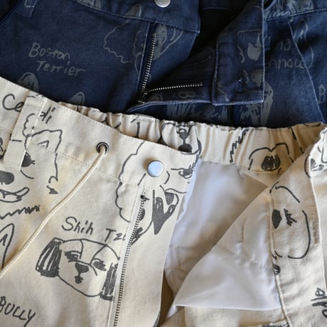 【unisex】HUMAROUS [ヒューマラス] / Many dogs Duck Pants
