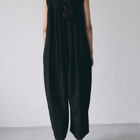 【women's】doux bleu [ドゥーブルー] / ワイドギャザー コンビネゾン