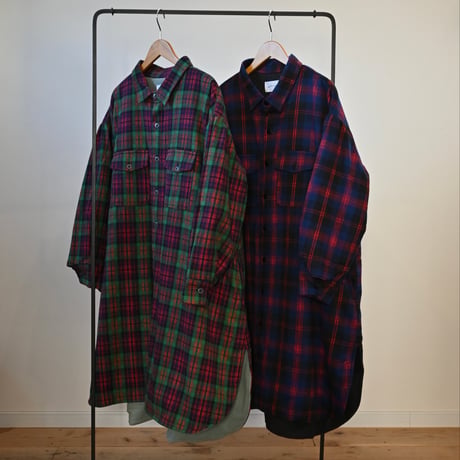 【women's】michirico [ミチリコ] / Big flannel shirts check coat