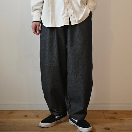 【unisex】have a good day [ハブアグッドデイ] / denim volume pants