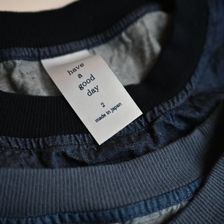 【unisex】have a good day [ハブアグッドデイ] / Light denim pullover