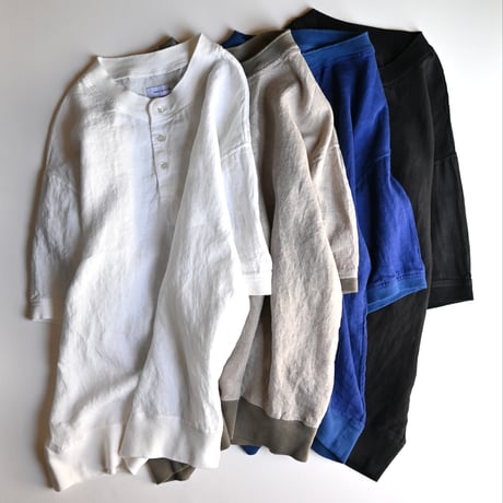 【unisex】have a good day [ハブアグッドデイ] / Linen Henley S/S Tee