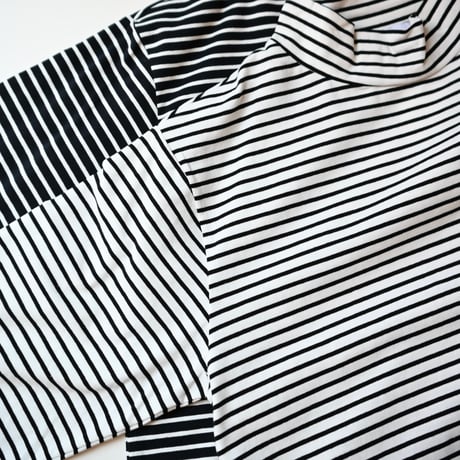 【kid's,women's】undeny. [アンディニー] / プチハイネックボーダー L/S Tシャツ